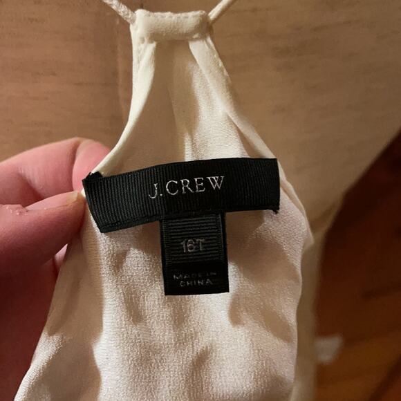 J.Crew 100% silk Camisole Vneck Elevated Basics Office Holiday Old Money 16 Tall - Picture 6 of 7